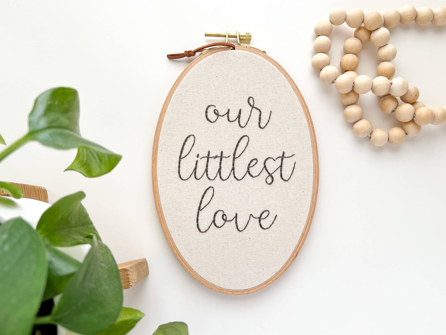 5"x8" Oval Beechwood Hoop