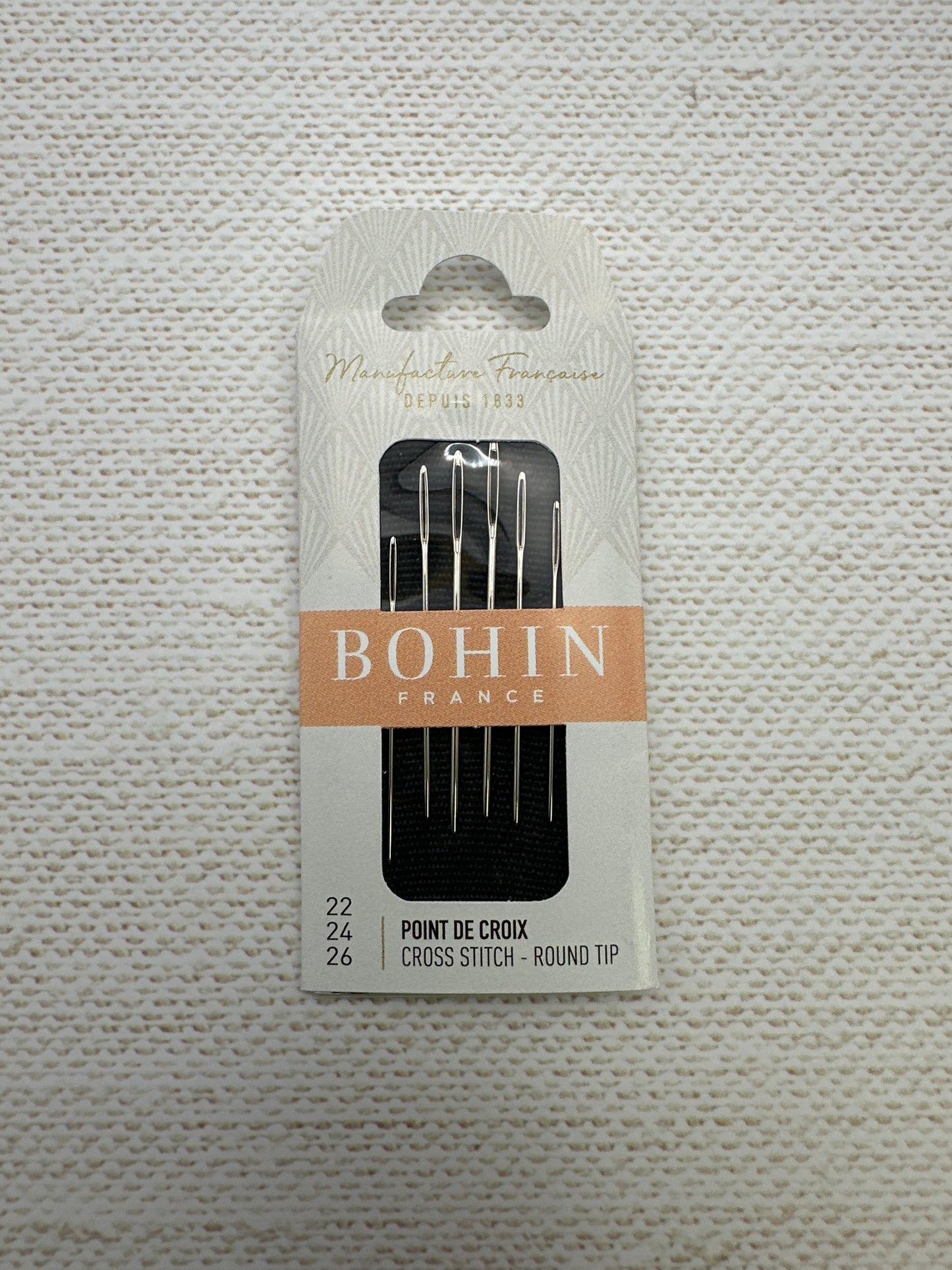 Bohin Tapestry Needles, Sizes 22, 24, 26