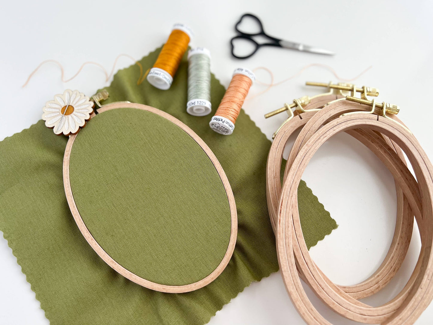 5"x8" Oval Beechwood Hoop