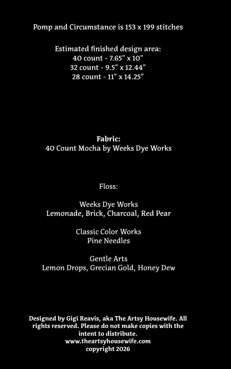 **Coming Soon!!** Pomp and Circumstance - The Artsy Housewife