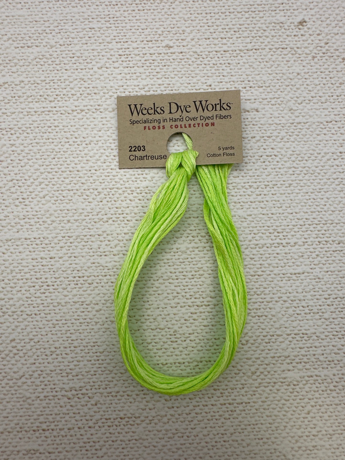 Weeks Dye Works Floss Chartreuse