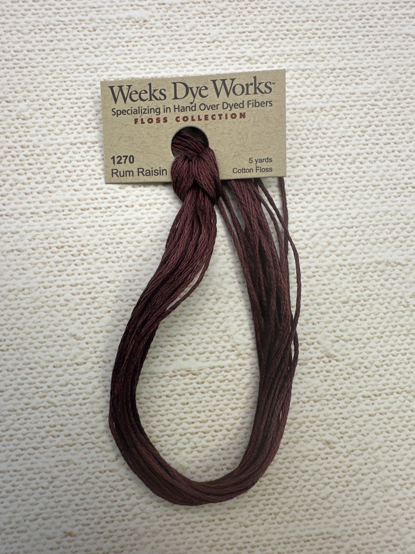 Weeks Dye Works Floss Rum Raisin
