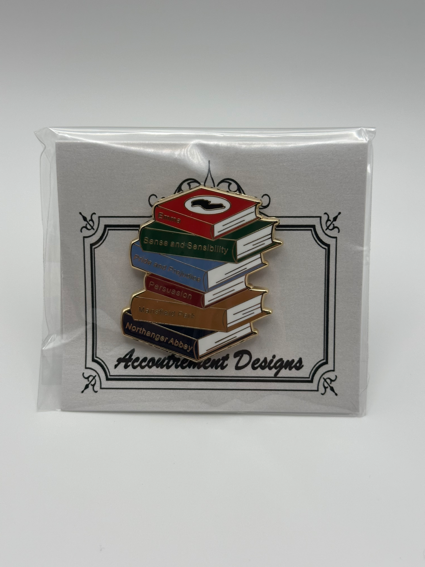 Jane Austen Book Stack Needle Minder