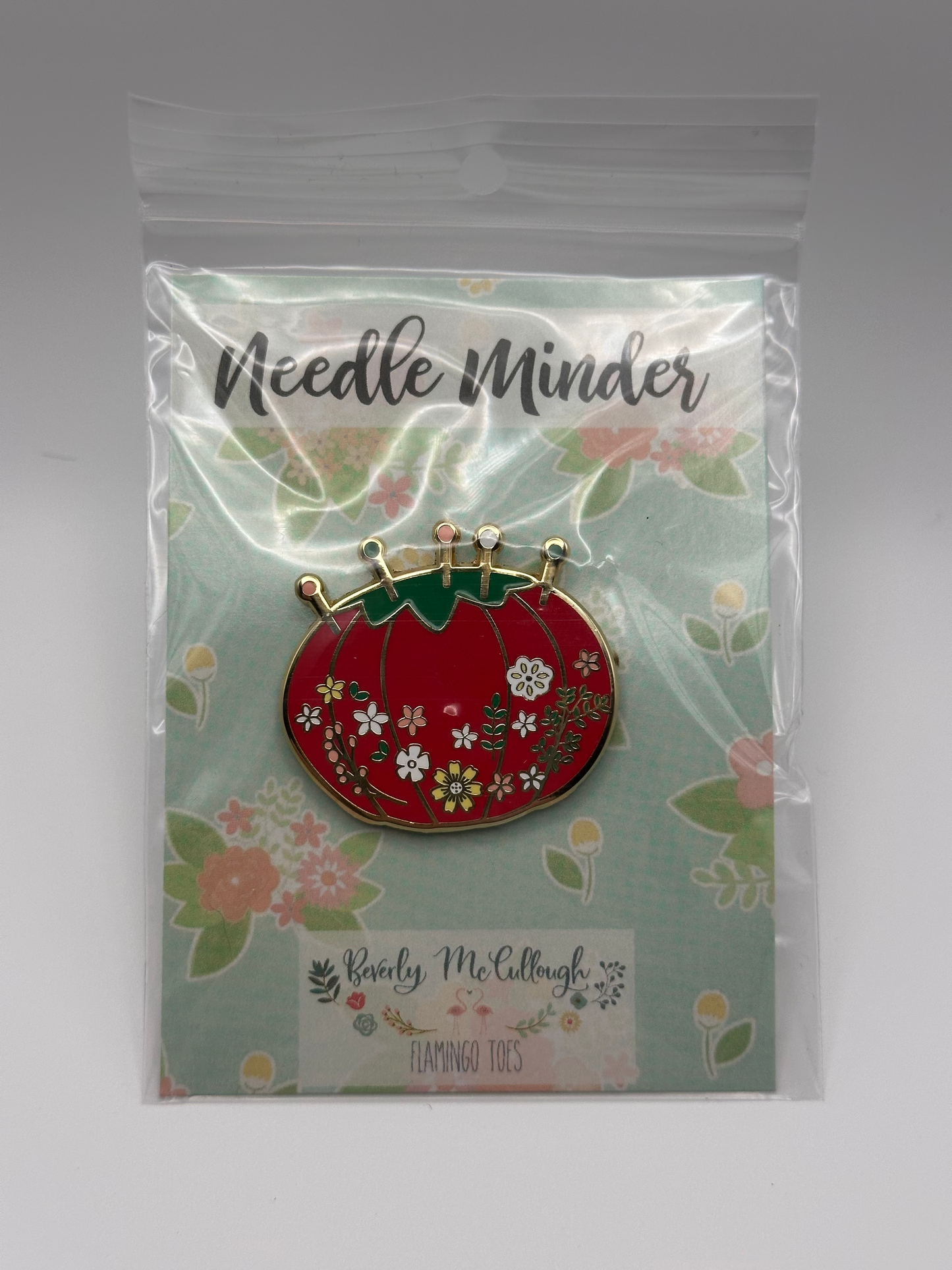 Vintage Tomato Pincushion Needle Minder