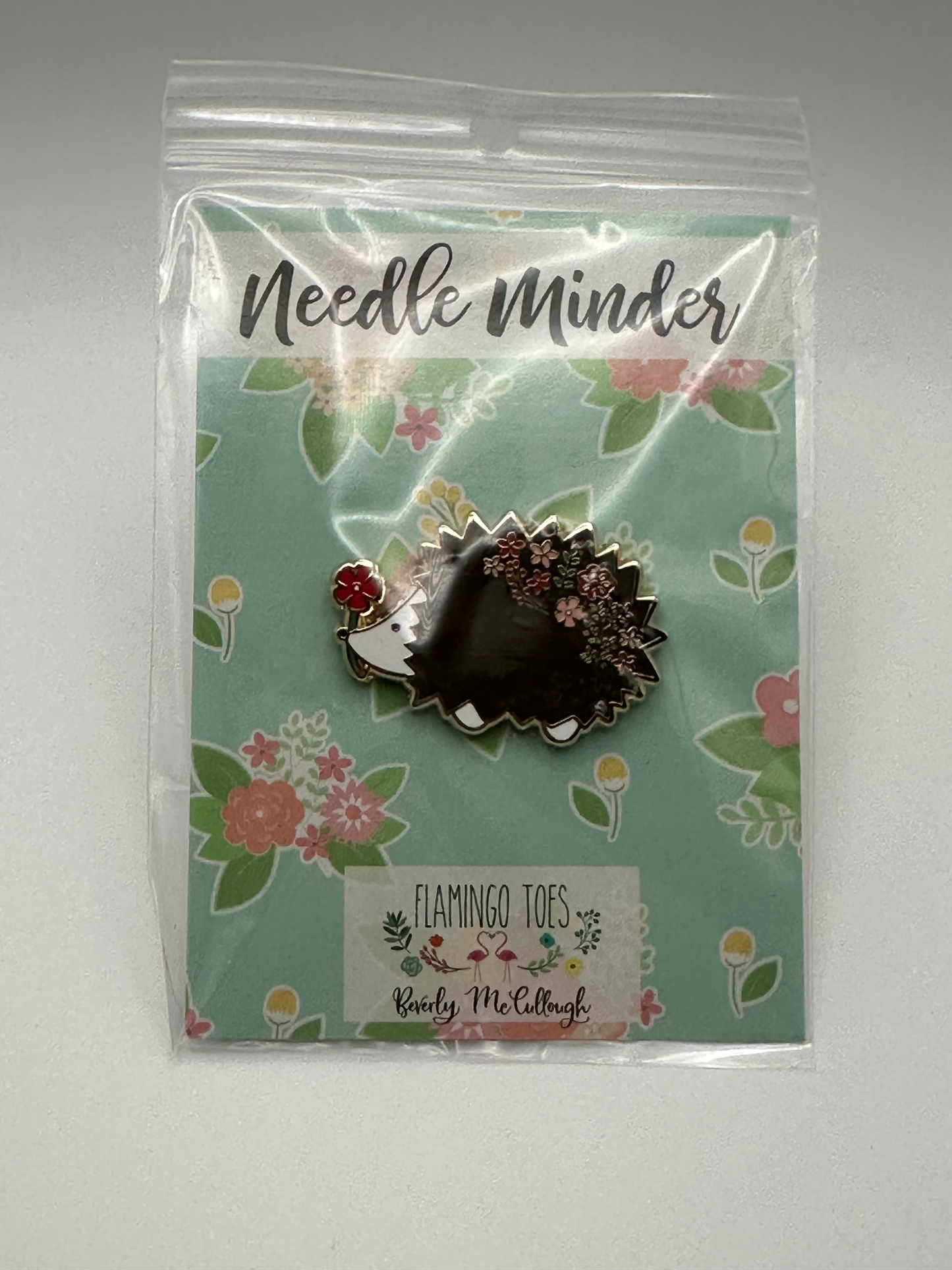 Floral Hedgehog Needle Minder