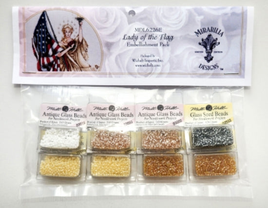 Lady of the Flag Mill Hill Bead Embellishment Pack