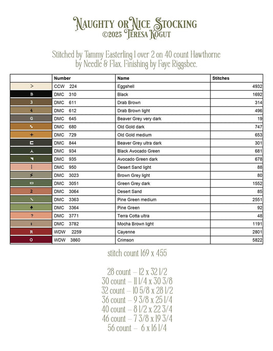 Naughty or Nice Stocking - Teresa Kogut