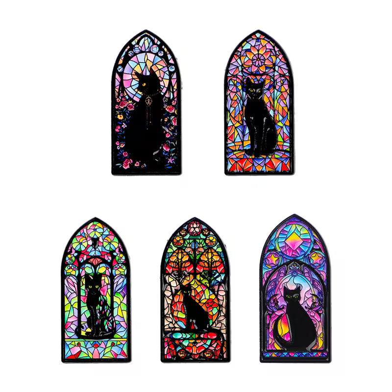 Black Cat Gothic Needleminder, Assorted
