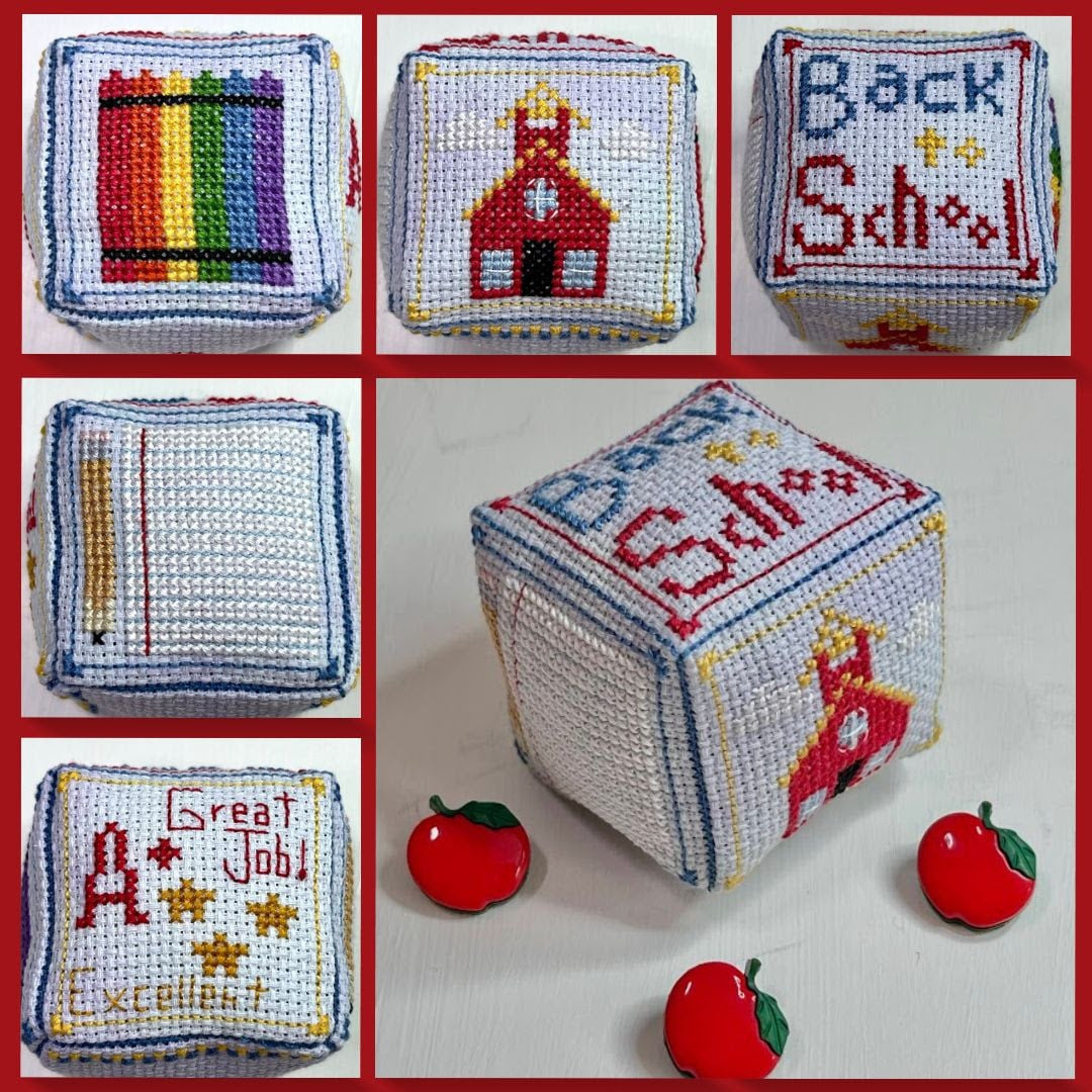 Back to School - Small Cube Series - Ladybug Stitches