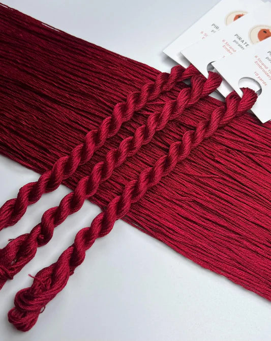 Blood Red - Pirate + Robin 6 Strand Embroidery Floss