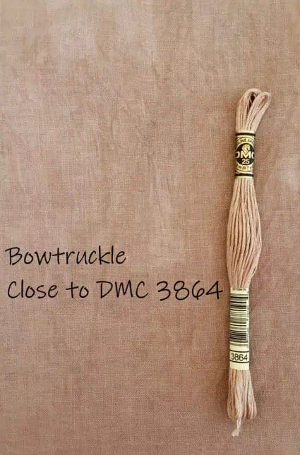 36ct. Linen - Bowtruckle - Tabby Cat Linen