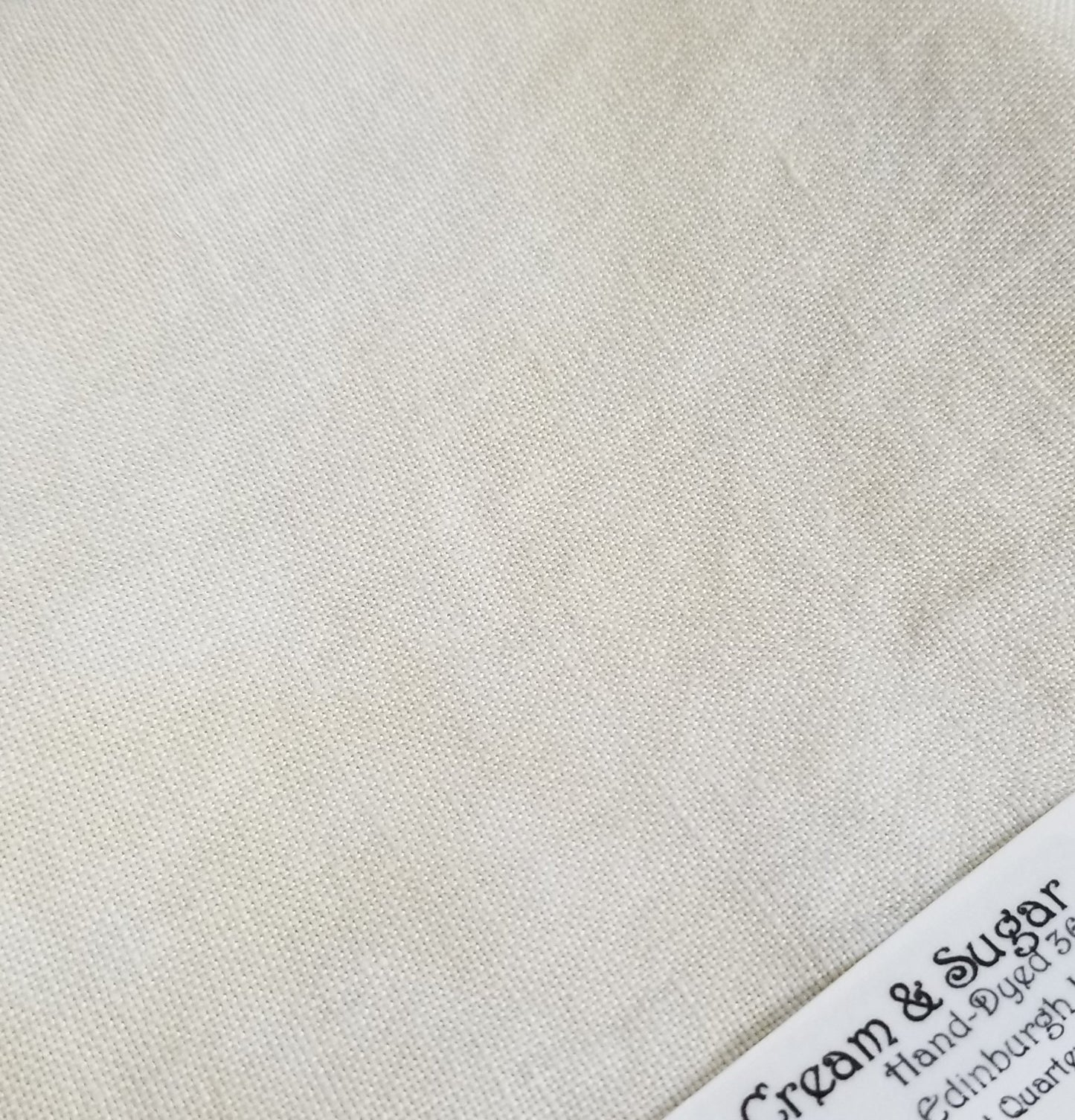 36ct. Edinburgh Linen - Cream & Sugar - Fiber on a Whim