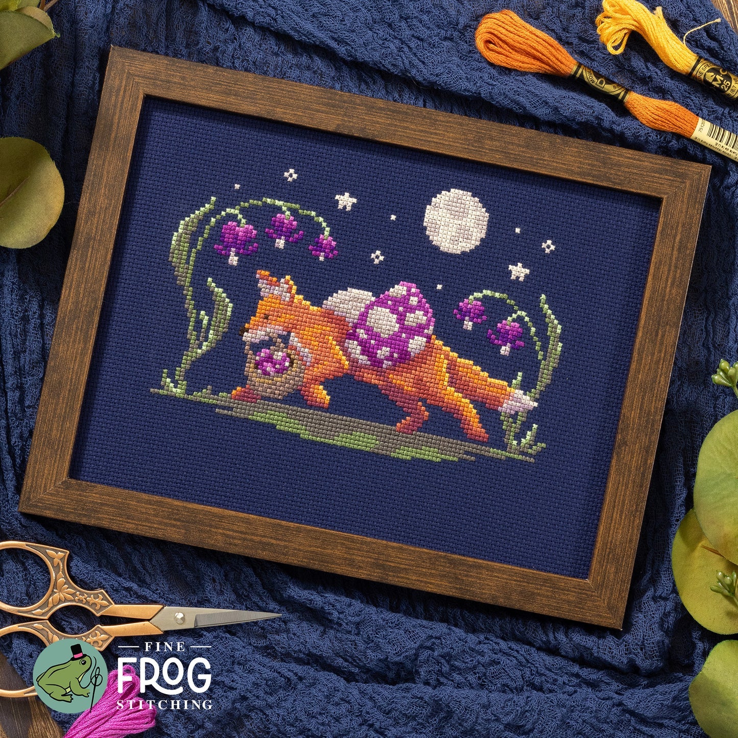 Mushroom Thief - Fine Frog Stitching