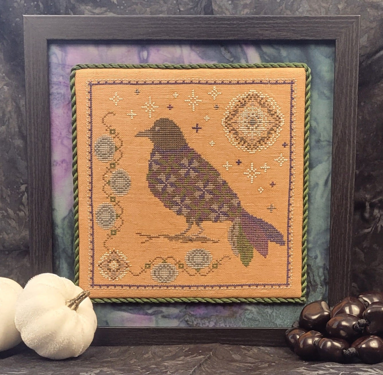 Raven's Midnight Serenade - Wildflower Stitching