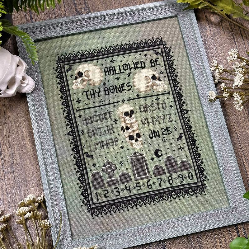 Hallowed Be Sampler - The Stitch Crypt