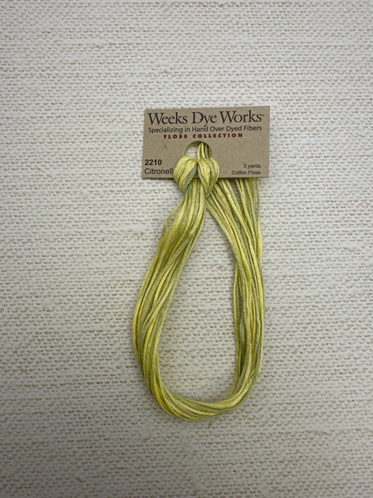Weeks Dye Works Floss Citronella