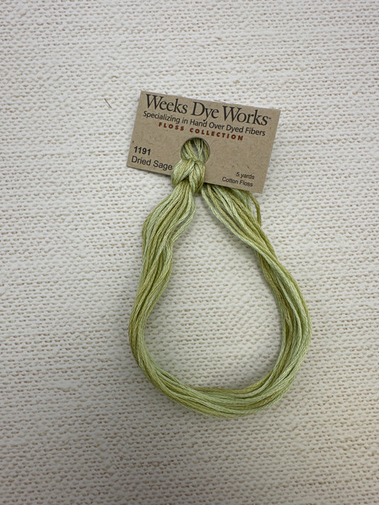 Weeks Dye Works Floss Dried Sage