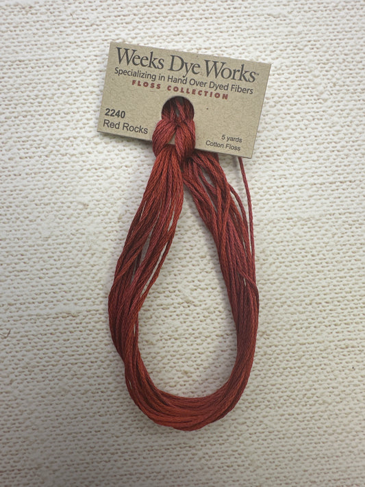 Weeks Dye Works Floss Red Rocks