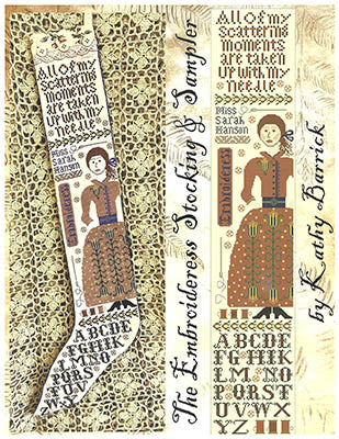 Ocean Blue Stocking and Sampler - Kathy Barrick