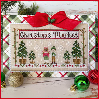 Christmas Market Banner - Country Cottage Needleworks