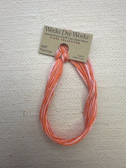Weeks Dye Works Floss Flamingo