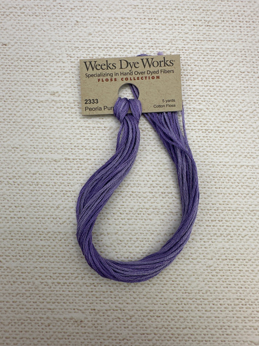 Weeks Dye Works Floss Peoria Purple