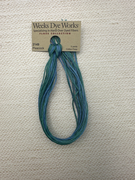 Weeks Dye Works Floss Peacock