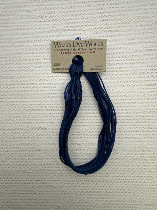 Weeks Dye Works Floss Michael's Navy