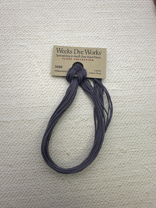 Weeks Dye Works Floss Williamsburg Blue
