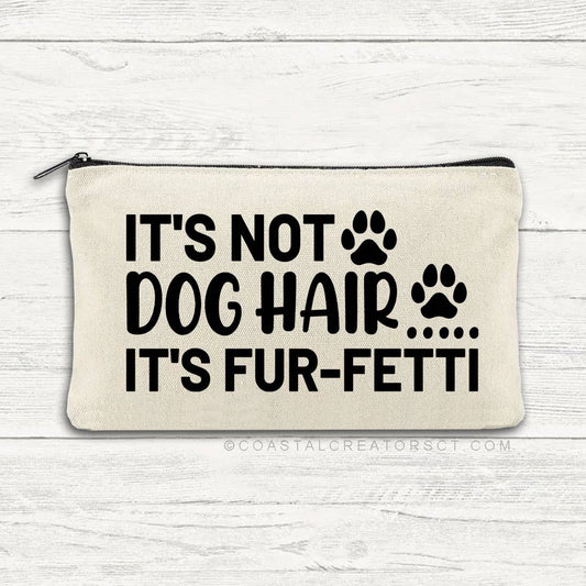 Dog Hair Fur-Fetti Multi-Use Canvas Zippered Storage Bag