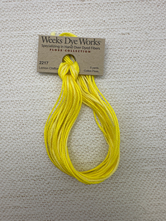 Weeks Dye Works Floss Lemon Chiffon