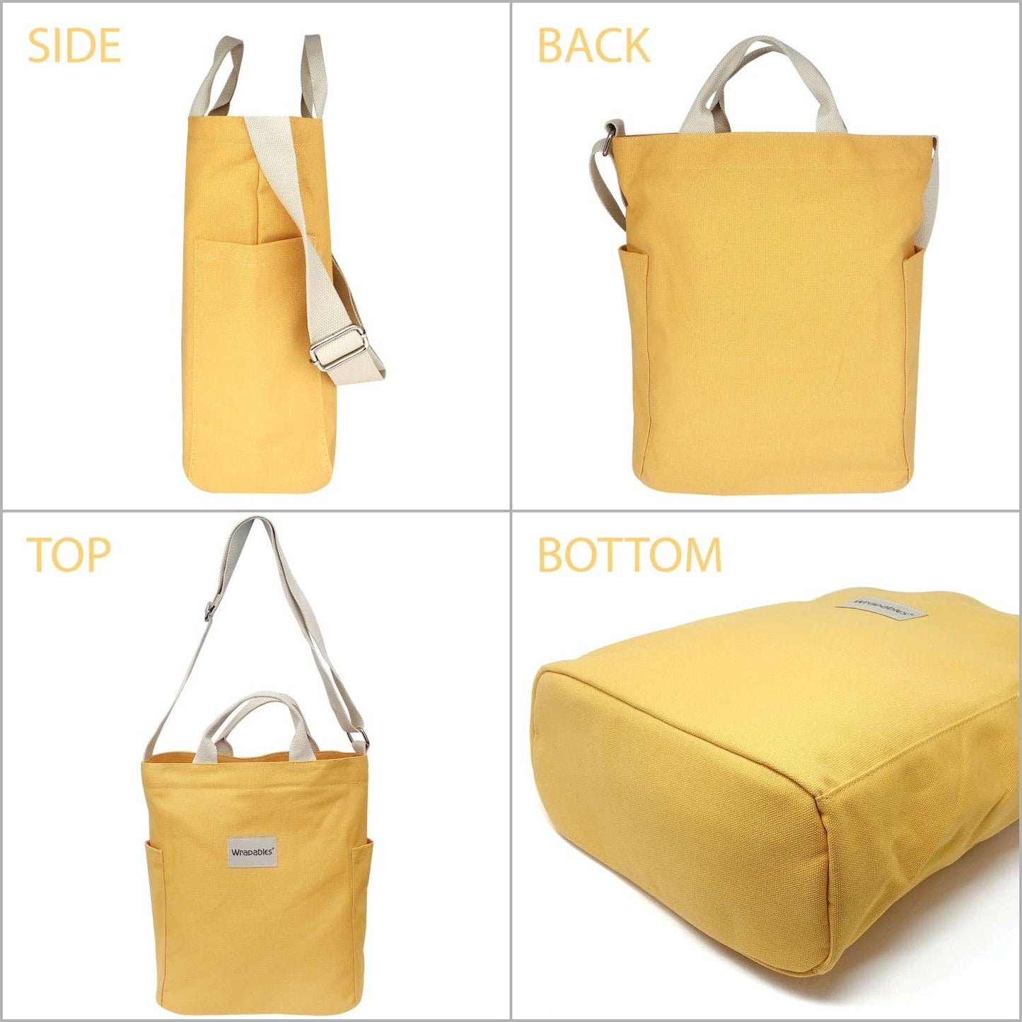 Wrapables Canvas Cross Body Tote