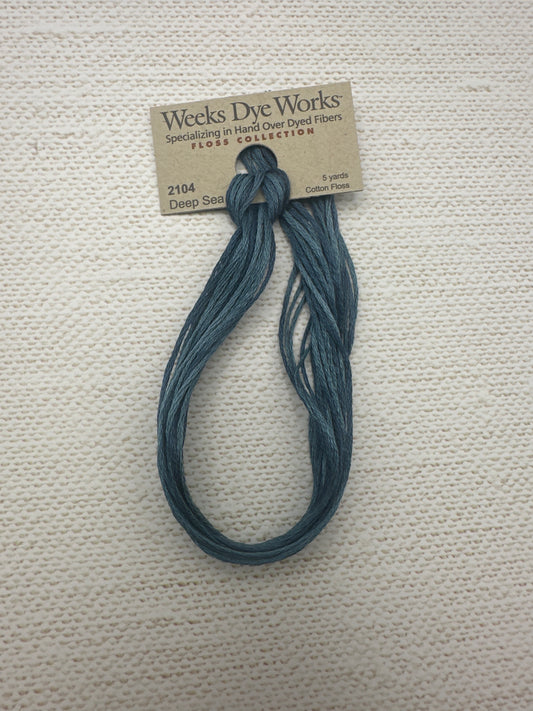 Weeks Dye Works Floss Deep Sea