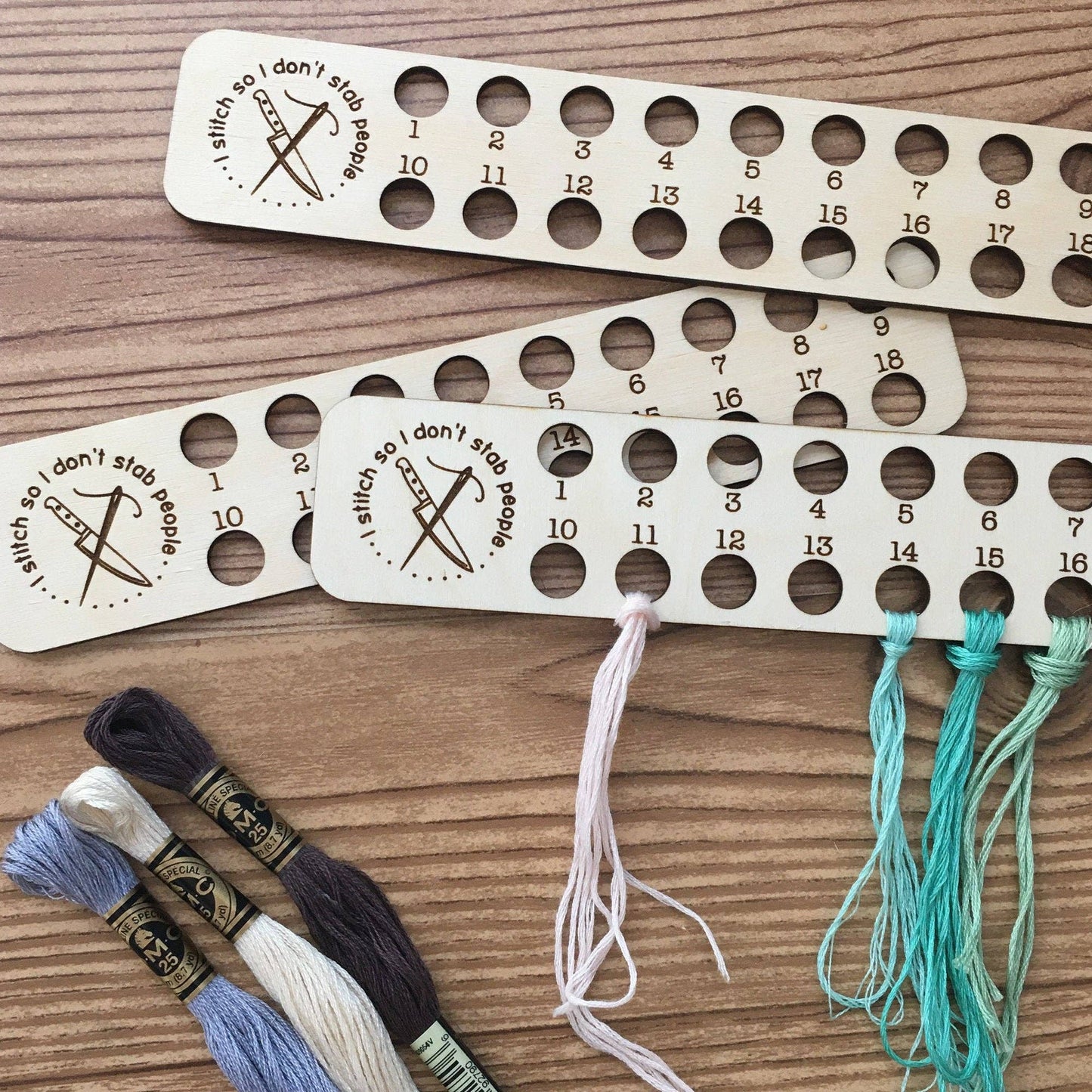 Snarky Embroidery Floss Holders - 18 Color