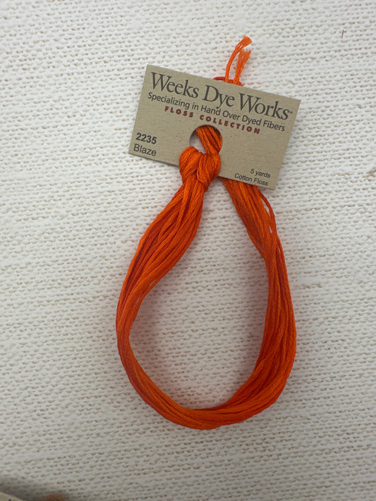 Weeks Dye Works Floss Blaze