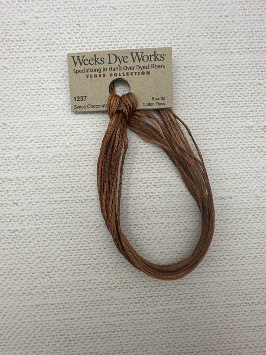 Weeks Dye Works Floss Swiss Chocolate