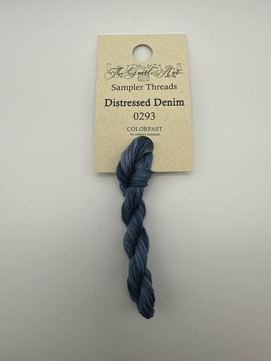 The Gentle Art Sampler Threads Distressed Denim