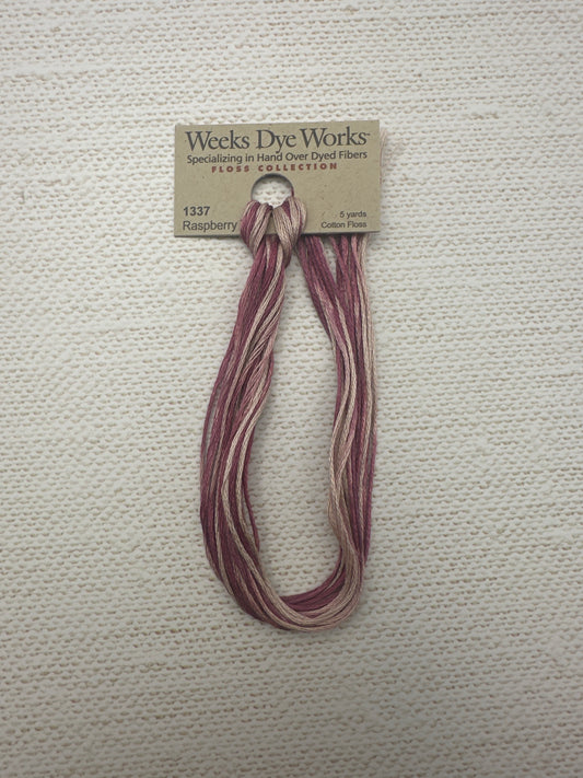 Weeks Dye Works Floss Raspberry Tart