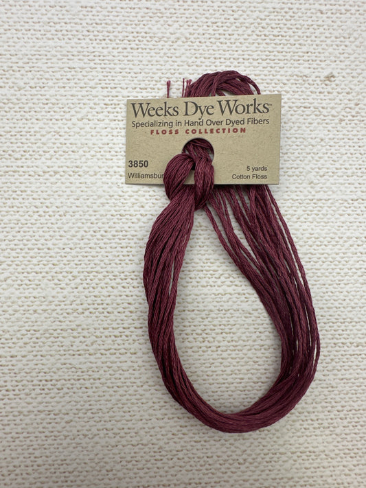 Weeks Dye Works Floss Williamsburg Red