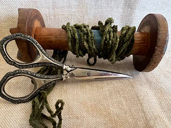 New Year's Collards Chenille  - 3 Yards - Dames of the Needle