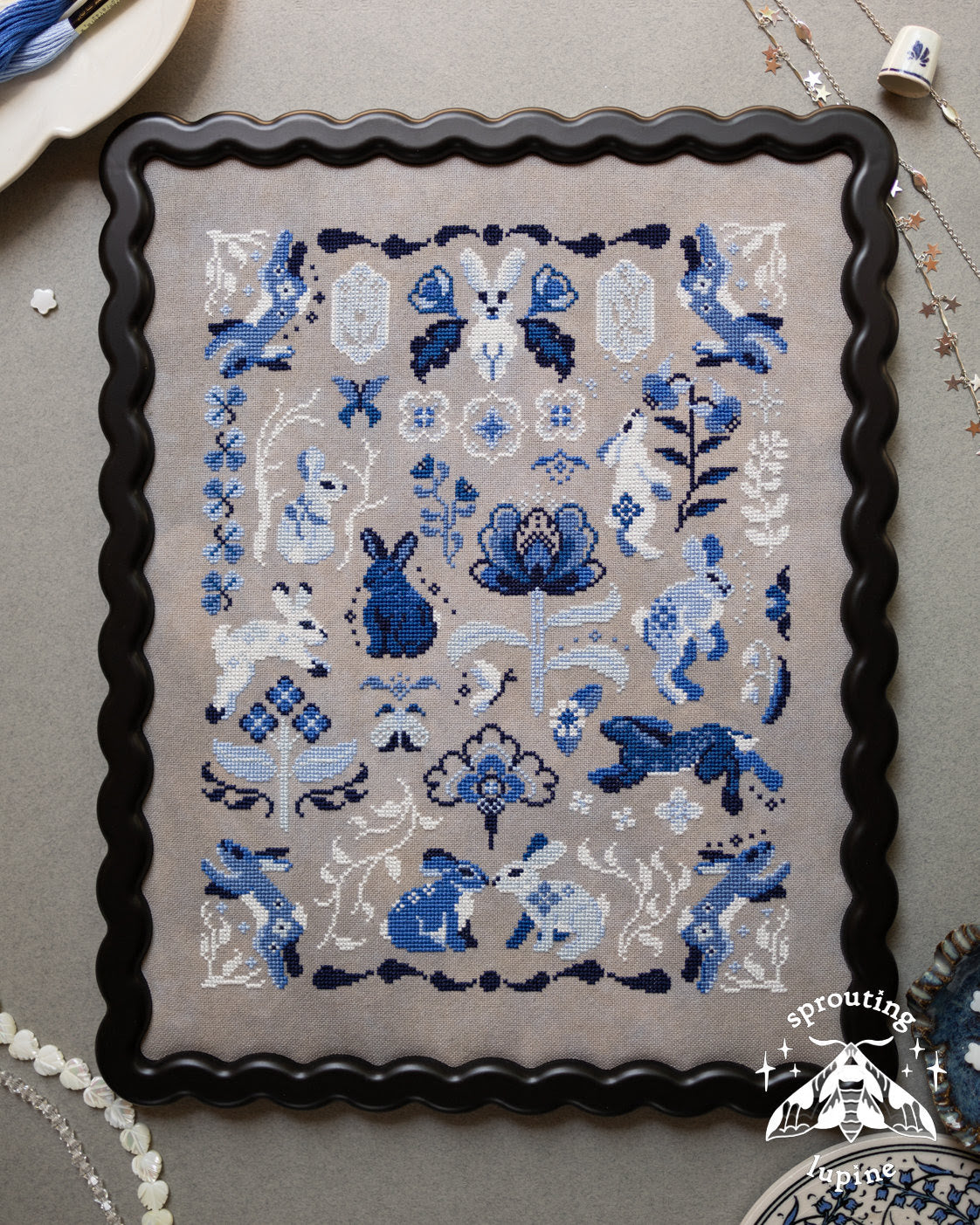 Delft Bunnies - Sprouting Lupine