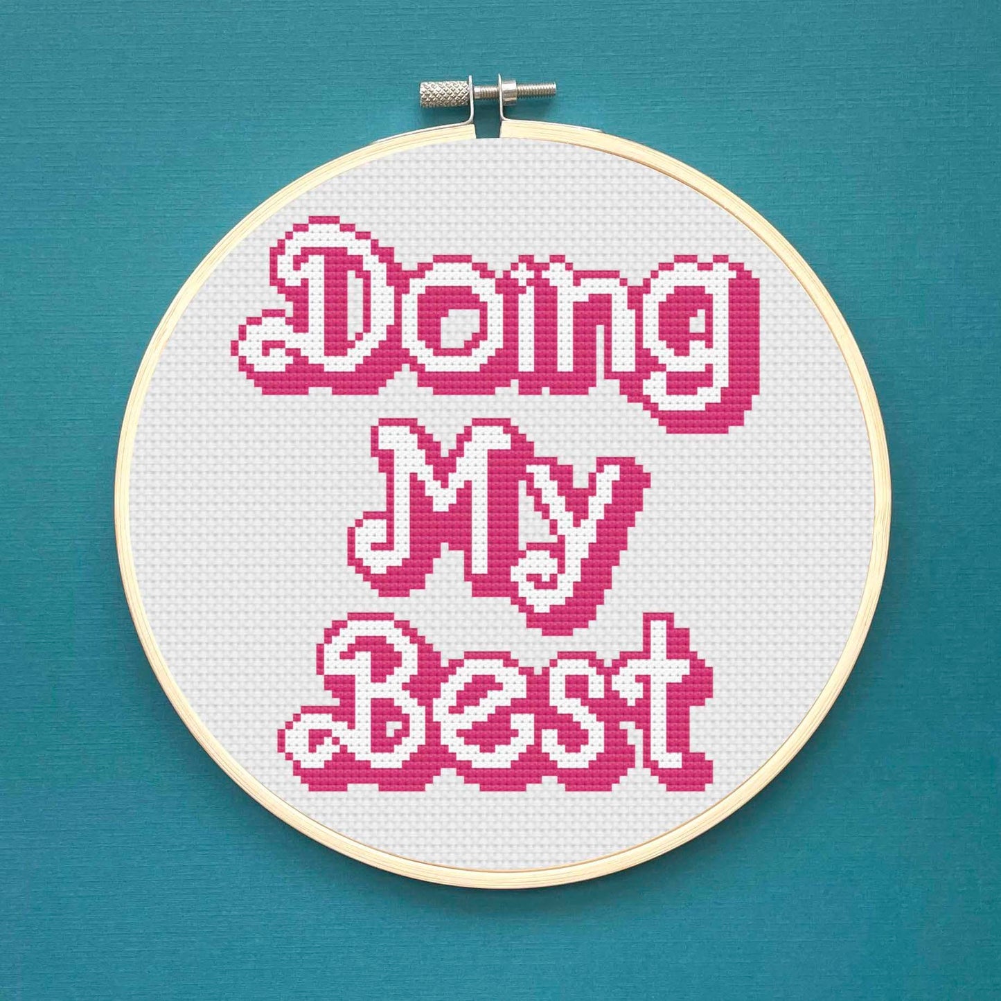 Doing My Best Counted Cross Stitch Kit - Spot Colors - Online Exclusive