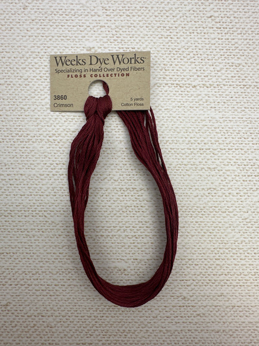 Weeks Dye Works Floss Crimson