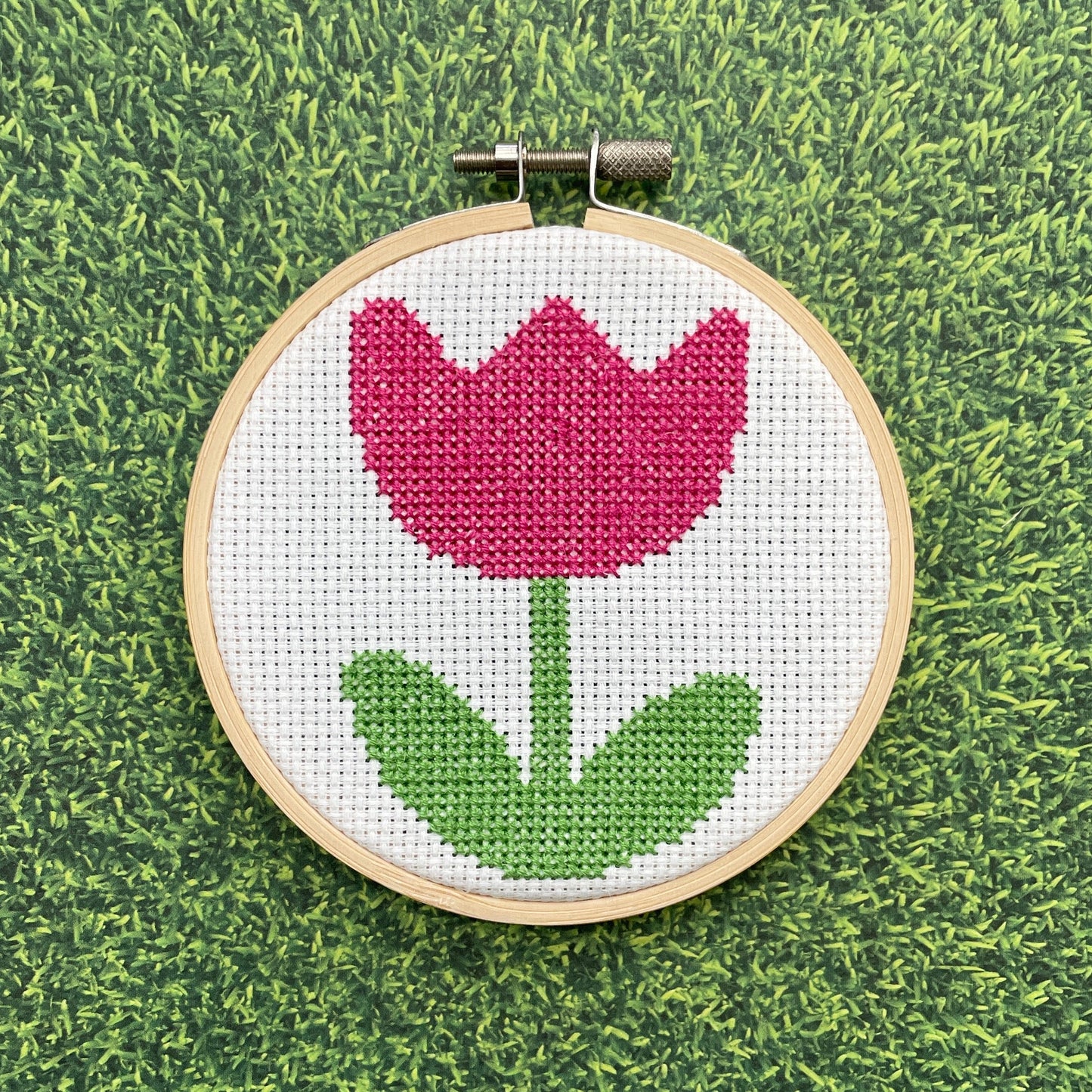 Tulip by Mary Engelbreit Counted Cross Stitch DIY KIT - Spot Colors - Online Exclusive