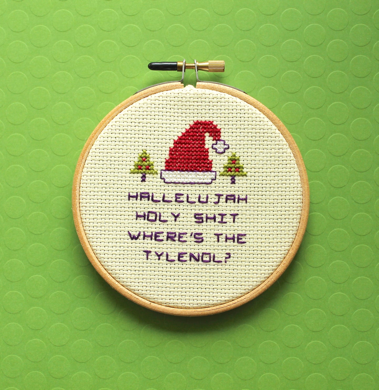 Christmas Holiday Counted Cross Stitch DIY Kit Beginner - Spot Colors - Online Exclusive