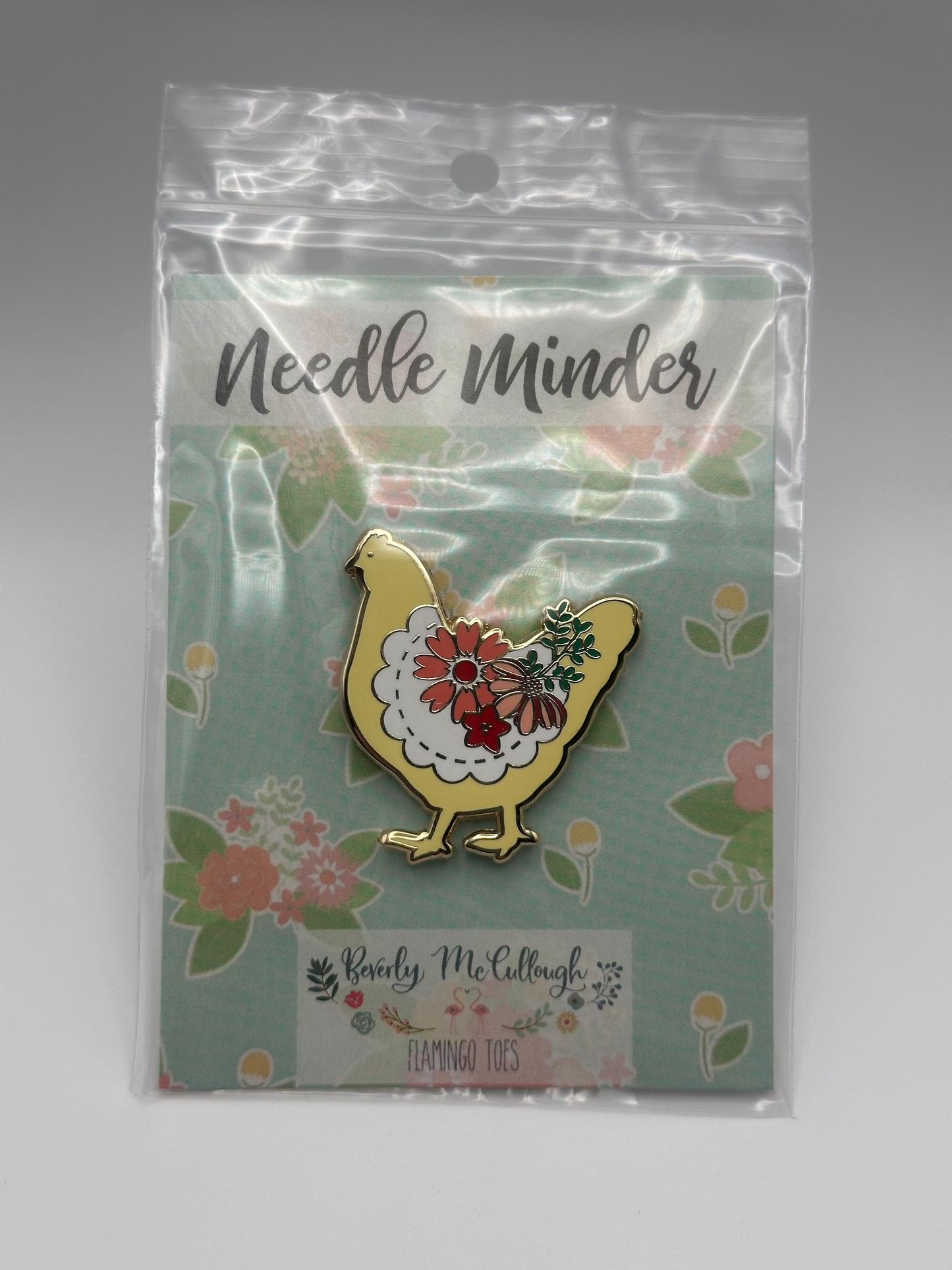 Floral Chicken Needle Minder