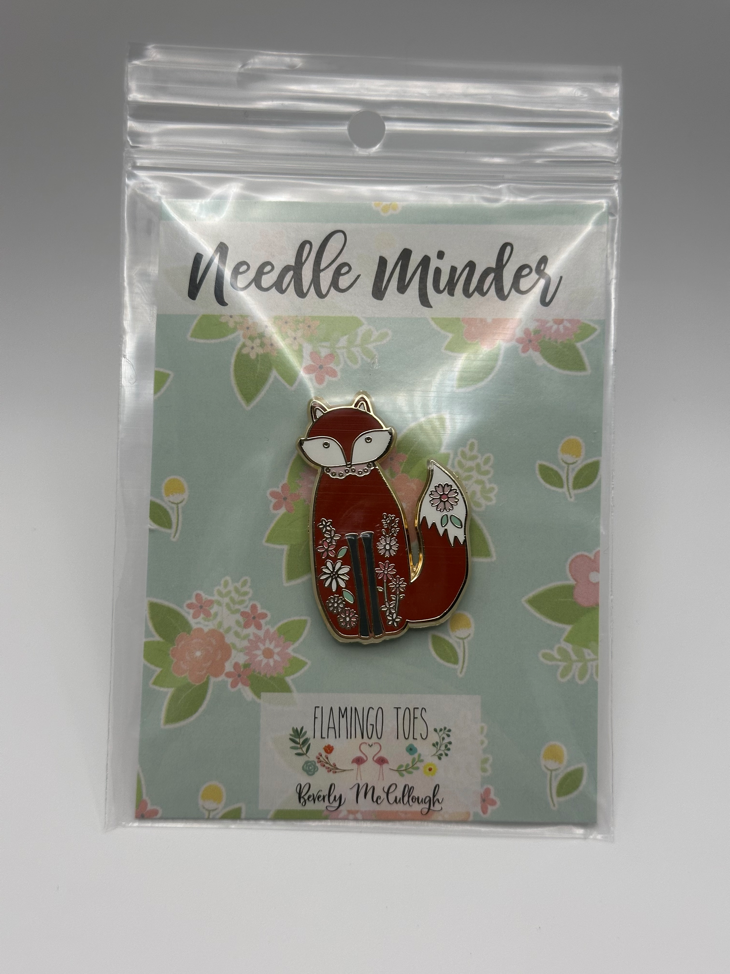 Floral Fox Needle Minder