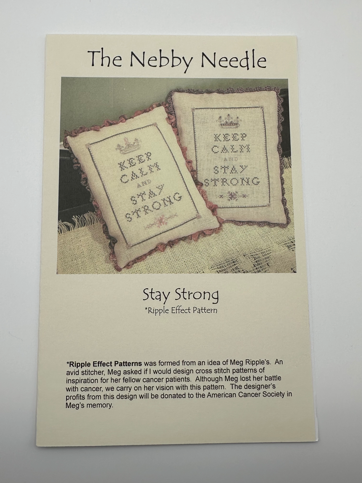Keep Calm and Stay Strong (A Ripple Effect Pattern)
