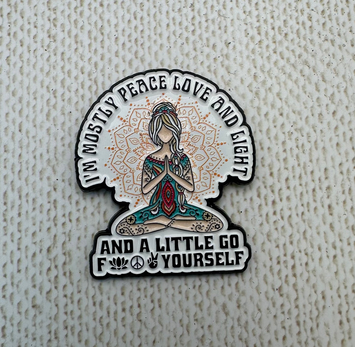 Peace Love Light Needle Minder