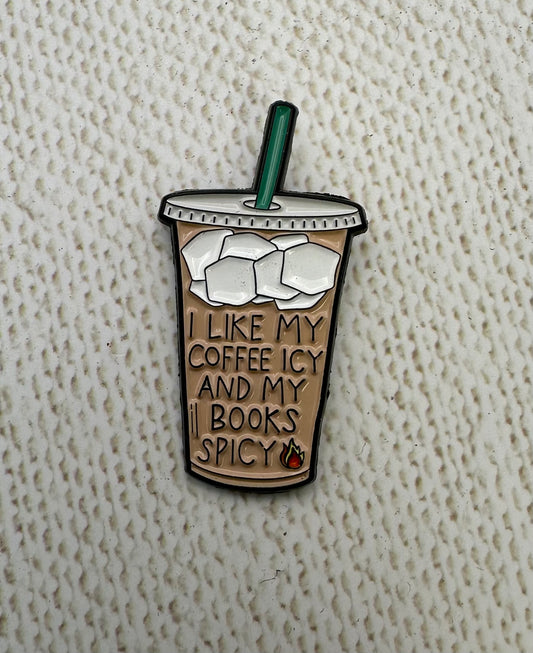I like my Coffee Icy and my Books Spicy Needle Minder